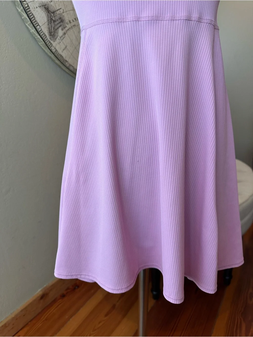 Nike Women's Pink Ribbed Tennis Dress